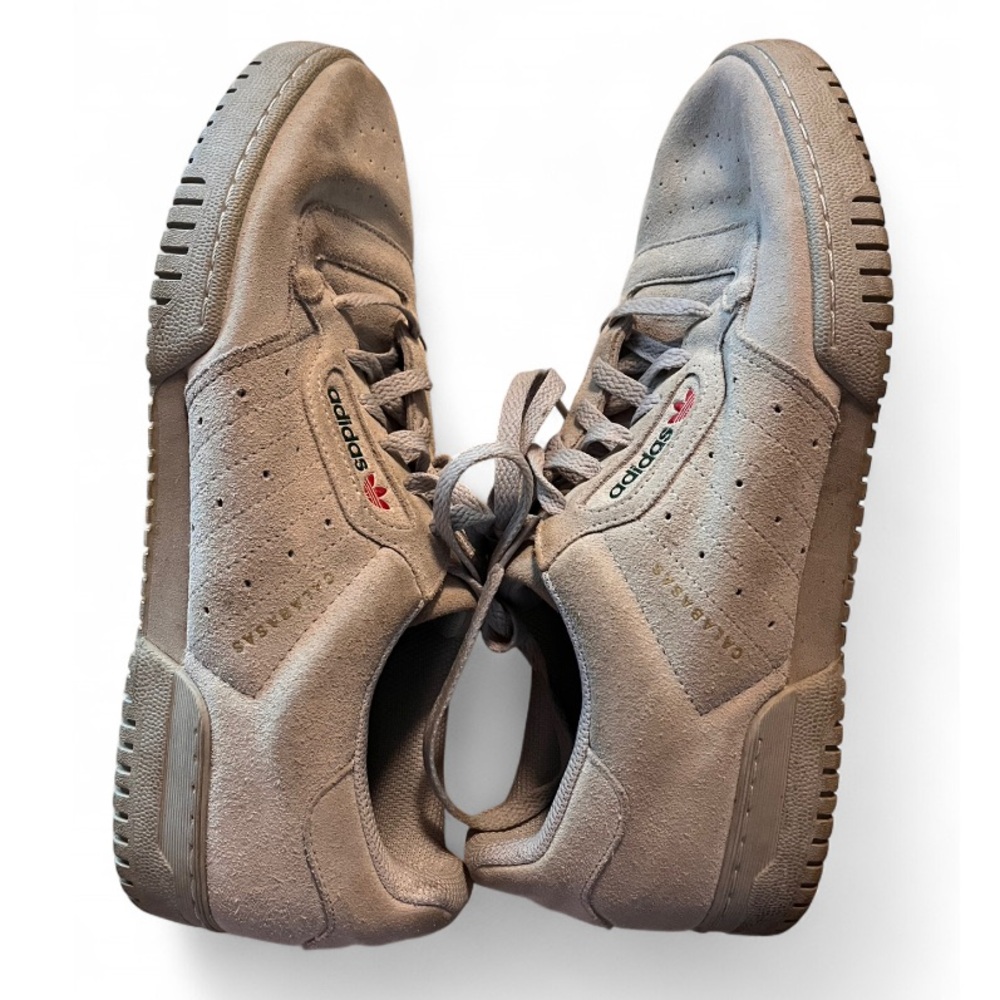 Adidas Yeezy Powerphase Quiet Gray suede sneakers